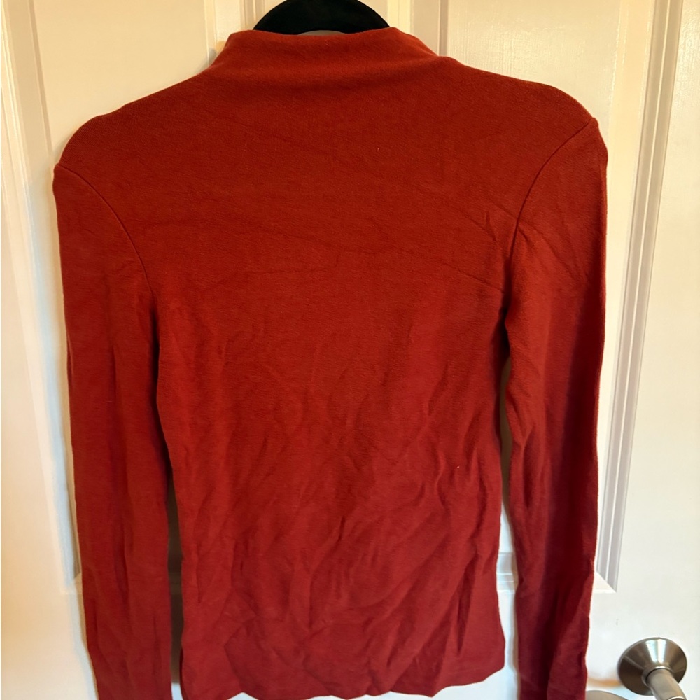 OGL Women's mockneck Sweater in Rust